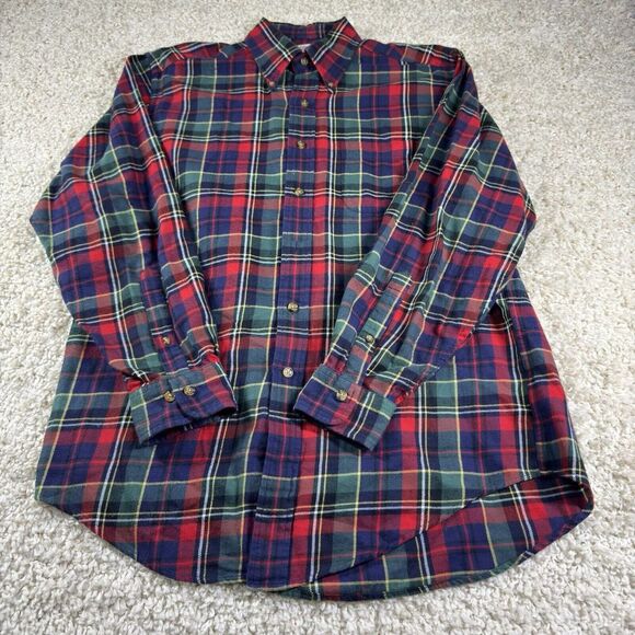 Brooks Brothers Other - Brooks Brothers 346 Shirt Mens Medium Button Up Plaid Long Sleeve Red Green Cozy
